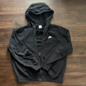 Nike Men's Black Full-Zip Hoodie Jacket